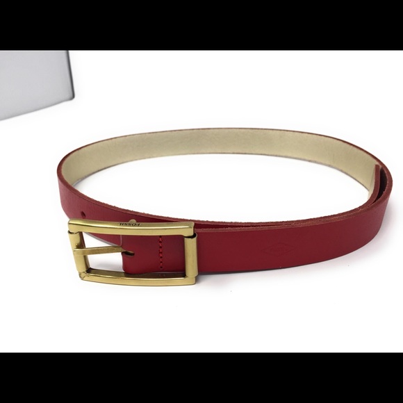 Fossil Accessories - NEW Fossil Women’s Red Gold Belt